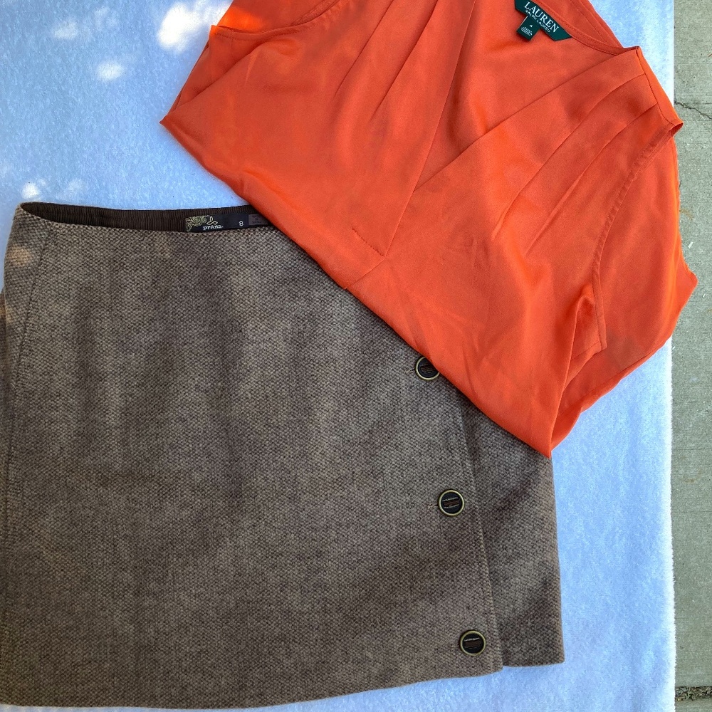 Prana Wool Skirt, Size 8